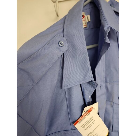 ELBECO Checkpointe U6613 Men's Short Sleeve Uniform Shirt Varsity Bus 17-17 1/2 - Picture 13 of 13